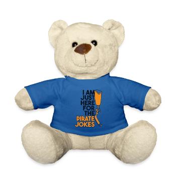 Nur hier für die Piratenwitze Benutzer Beinprothese - Teddy - Königsblau - Vorne
