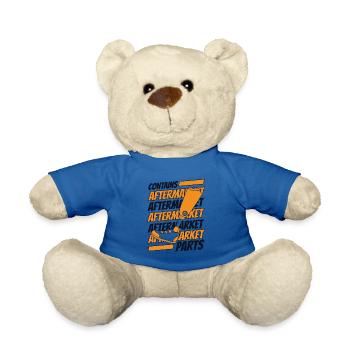 Contient des pièces de rechange, une prothèse, un pied, une jambe - Nounours - bleu roi - Devant