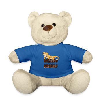 Weirdo With A Beardo Pogona Lizard Pet Owner - Teddy Bear - royal blue - Front