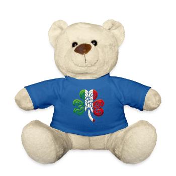 Kleeblatt Italien Flagge St. Patrick St. Patricks Day - Teddy - Königsblau - Vorne