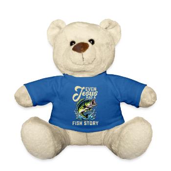 Sogar Jesus hatte eine Fischgeschichte - Teddy - Königsblau - Vorne