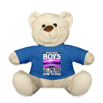 Déplacez-vous les garçons, laissez ce papa vous montrer comment pêcher - Nounours - bleu roi - Devant