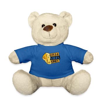 Gouda Vibes Only Maker Queso Cheesemonger Lover - Teddy Bear - royal blue - Front