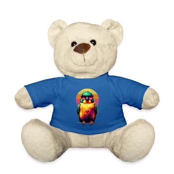 Lunettes de soleil rétro coucher de soleil Canary Birdwatching - Nounours - bleu roi - Devant