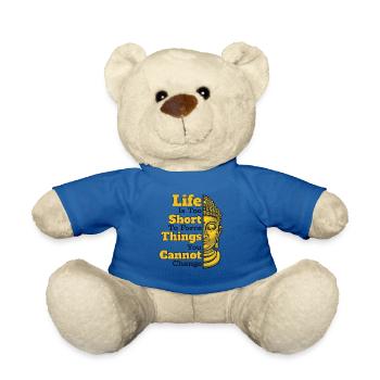La vie est trop courte pour forcer les choses Statue bouddhiste - Nounours - bleu roi - Devant