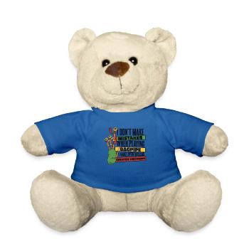 Ich mache keine Fehler beim Blasrohrspielen - Teddy - Königsblau - Vorne