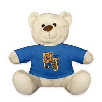 Je joue du heavy metal Euphoniste Euphoniste Joueur - Nounours - bleu roi - Devant