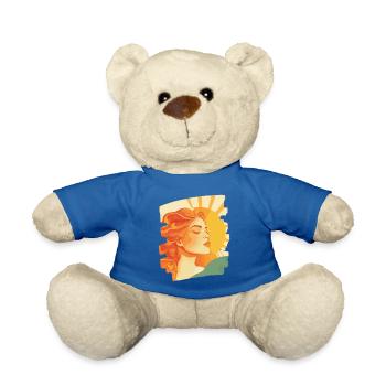 Summer Sun Retro - Teddy Bear - royal blue - Front