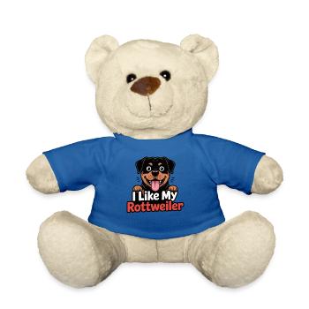 I like my Rottweiler Hundeliebe - Teddy Bear - royal blue - Front