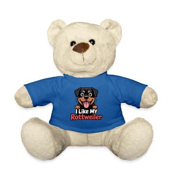 I like my Rottweiler Hundeliebe - Teddy Bear - royal blue - Front