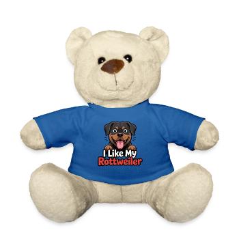 I like my Rottweiler Hundeliebe - Teddy Bear - royal blue - Front