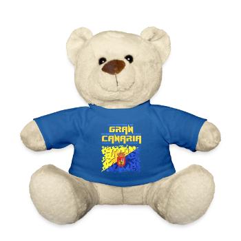 Gran Canaria Flag Puzzle Design - Teddy Bear - royal blue - Front