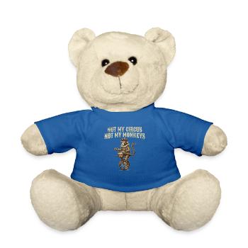 Pas mon cirque, pas mes singes - Nounours - bleu roi - Devant