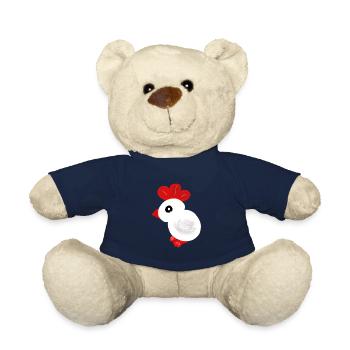 Poussin, bébé, poulet, enfant de Pâques - Nounours - bleu marine - Devant