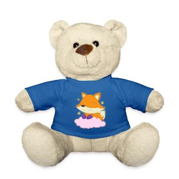 Fuchs Wolken - Teddy - Königsblau - Vorne