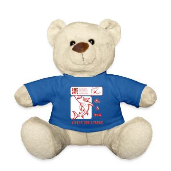 Save new design - Teddy Bear - royal blue - Front