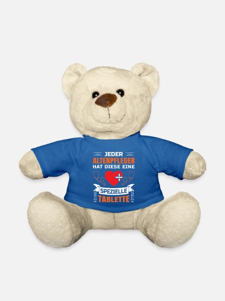 Altenpflege Pfleger Pflegepersonal Pflegekraft - Teddy - Königsblau