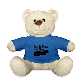 La vie avec les loutres Animaux sauvages Loutre - Nounours - bleu roi - Devant