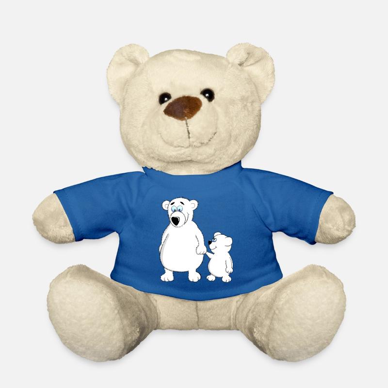 Drolly bébé ours avec papa ou maman - Nounours - bleu roi
