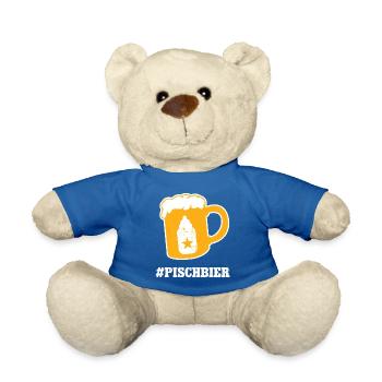 Pischbier Babybier Eltern Papa Werden Babyparty - Teddy - Königsblau - Vorne