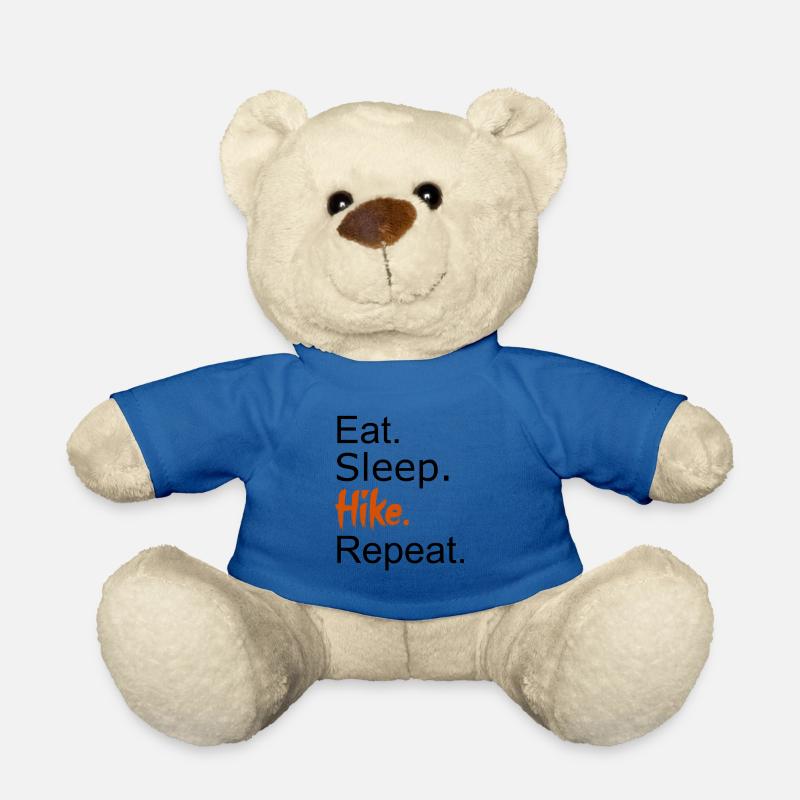 Eat. Sleep. Hike. Repeat. - Teddy Bear - royal blue