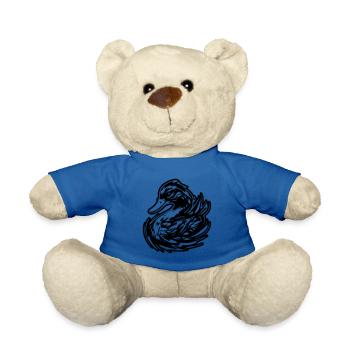 Animal canard - Nounours - bleu roi - Devant