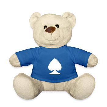 PIK KARTENSPIEL SYMBOL - Teddy - Königsblau - Vorne