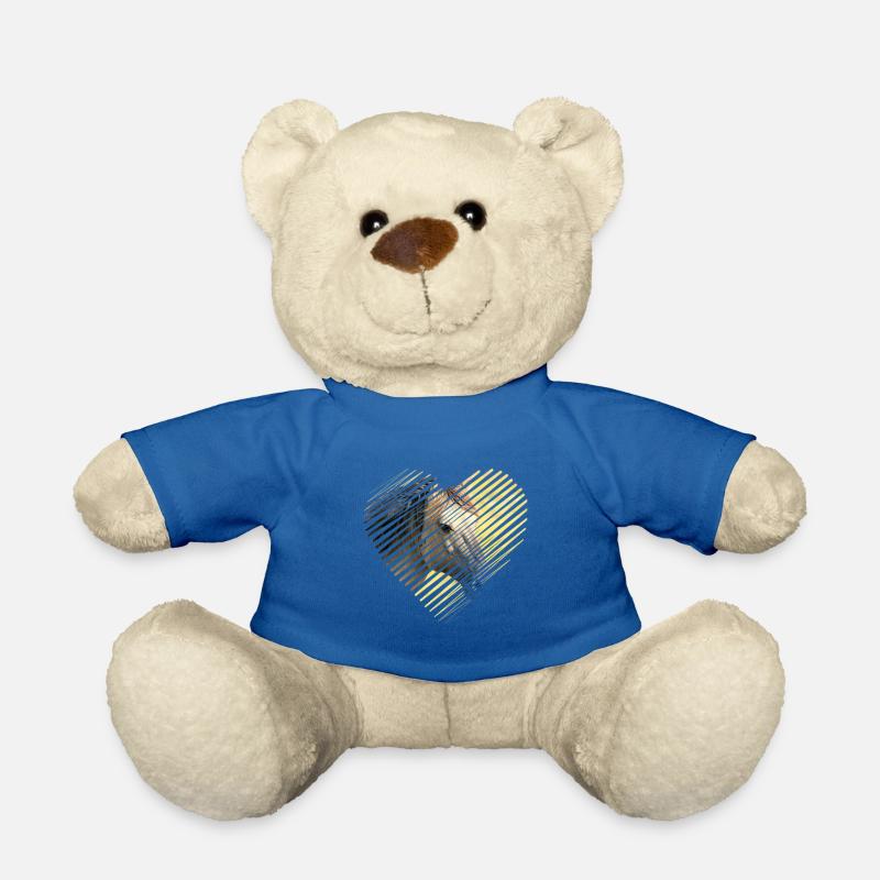 Chevaux - Nounours - bleu roi