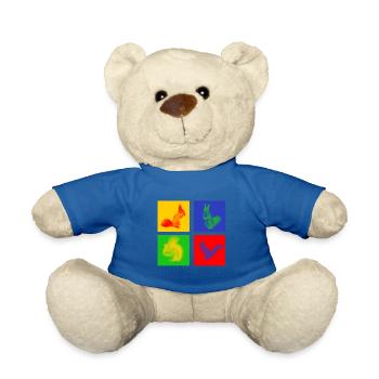 Écureuils - Nounours - bleu roi - Devant