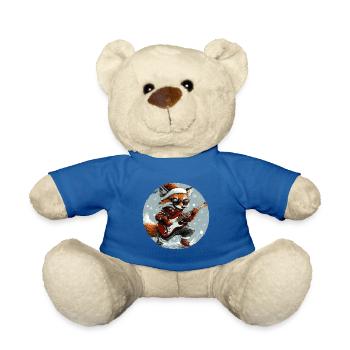 Fuchs Weihnachten Rocker Gitarre - Teddy - Königsblau - Vorne
