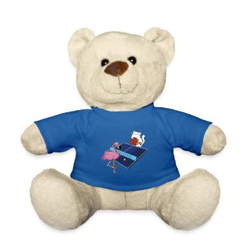 Table Tennis Outfit Women's Cat Flamingo - Teddy Bear - royal blue - Front