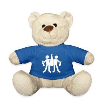 Équipe de célibataire Drôle Jga Stick Figurine - Nounours - bleu roi - Devant