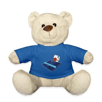 Table Tennis Outfit Women's Cat - Teddy Bear - royal blue - Front