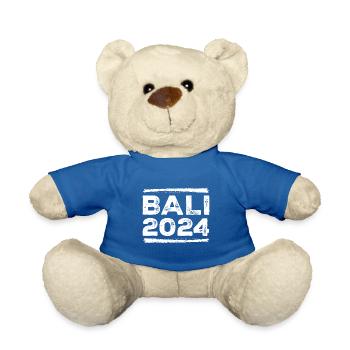 Bali 2024 Saying - Teddy Bear - royal blue - Front