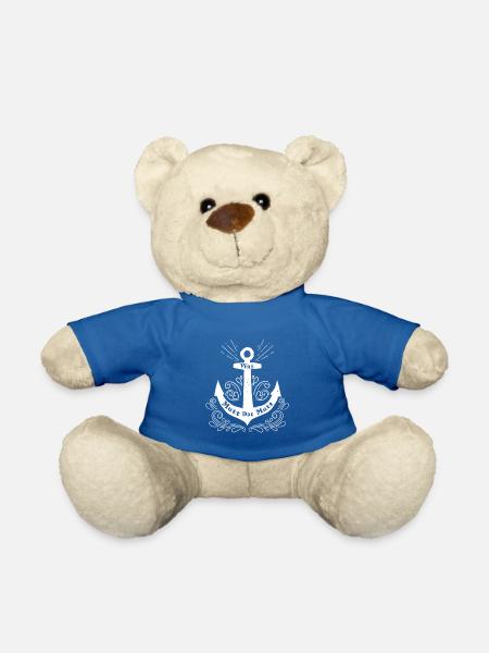 Plattdeutsche Sprüche - Teddy - Königsblau