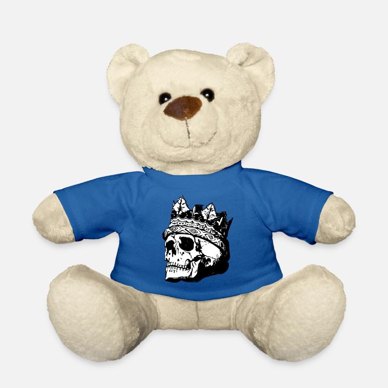 Skull skull - Teddy Bear - royal blue