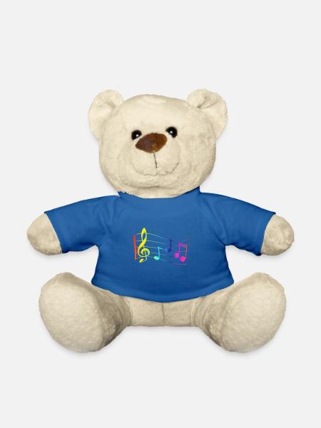 Noten - Musik - Teddy - Königsblau