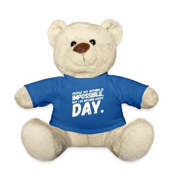 Funny Cool Funny Sayings Chilling - Teddy Bear - royal blue - Front