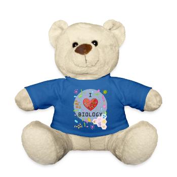 I Love Biology - Ich liebe Biologie | Fun Shirt - Teddy - Königsblau - Vorne