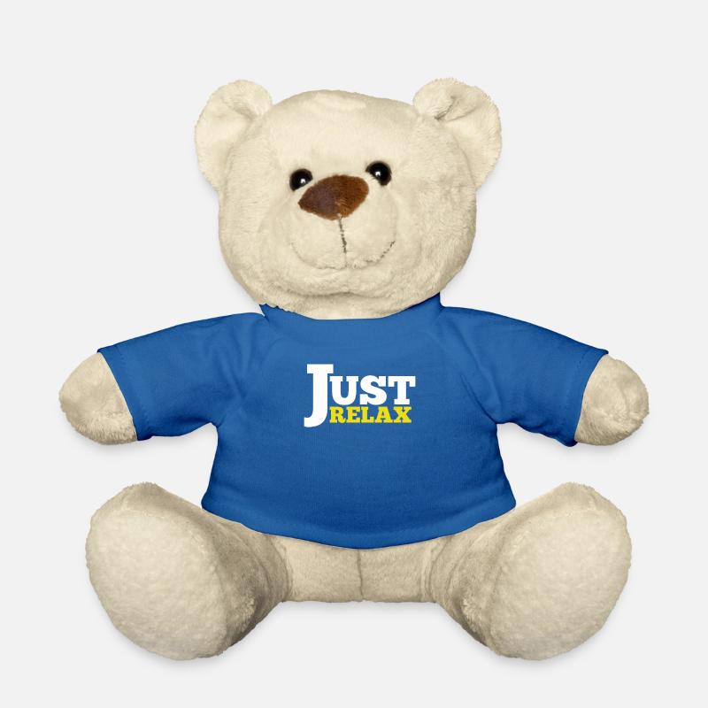 Just relax - Teddy Bear - royal blue