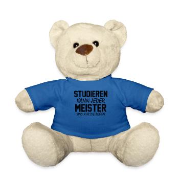 Meister Handwerker Handwerksmeister Elektrotechnik - Teddy - Königsblau - Vorne