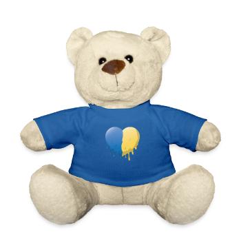 Drapeau ukrainien Shirs ukrainiens Cadeau - Nounours - bleu roi - Devant