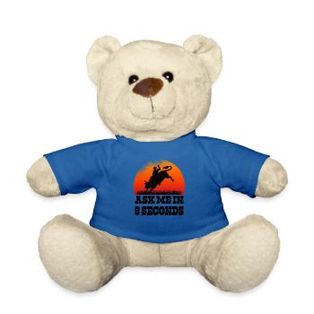 Rodeo Western Cowboy Wilder Westen Retro Bulle - Teddy - Königsblau - Vorne