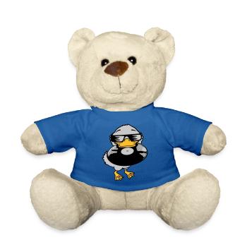 Record Party Ducklings Vinyle - Nounours - bleu roi - Devant