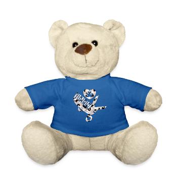 Ciseaux Peigne Chien Coiffeur Profession Léopard - Nounours - bleu roi - Devant