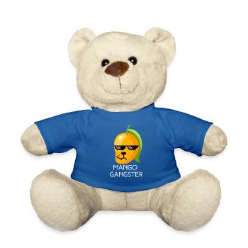 Mango Gangster Fruit Cigarette Black Glasses - Teddy Bear - royal blue - Front