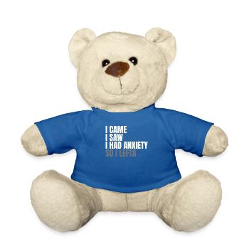 Je suis venu et j’ai vu que j’avais peur - Nounours - bleu roi - Devant