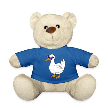 Lunettes de soleil de canard cool - Nounours - bleu roi - Devant