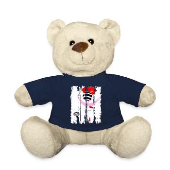 Schöne weibliche Farbe Mode bunte Frau Kunst - Teddy - French Navy - Vorne