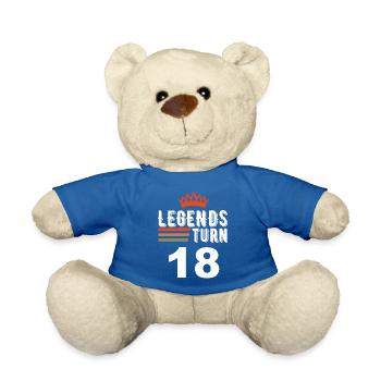 Legenden werden 18, 18 Geburtstag - Teddy - Königsblau - Vorne
